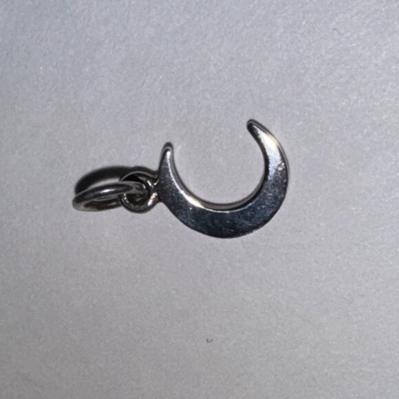 Tiny Crescent Moon Pendant - Picture 14 of 16